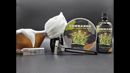 Shave Dad Commando Premium Artisan Shave Soap by Strike Gold Shave