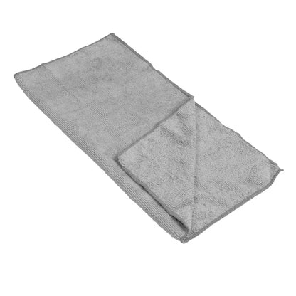 Gray Multi-Purpose Microfiber Towel for Polishing, Cleaning, Wiping