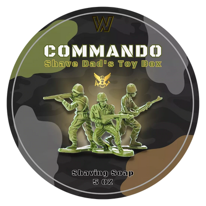 Shave Dad Commando Premium Artisan Shave Soap by Strike Gold Shave
