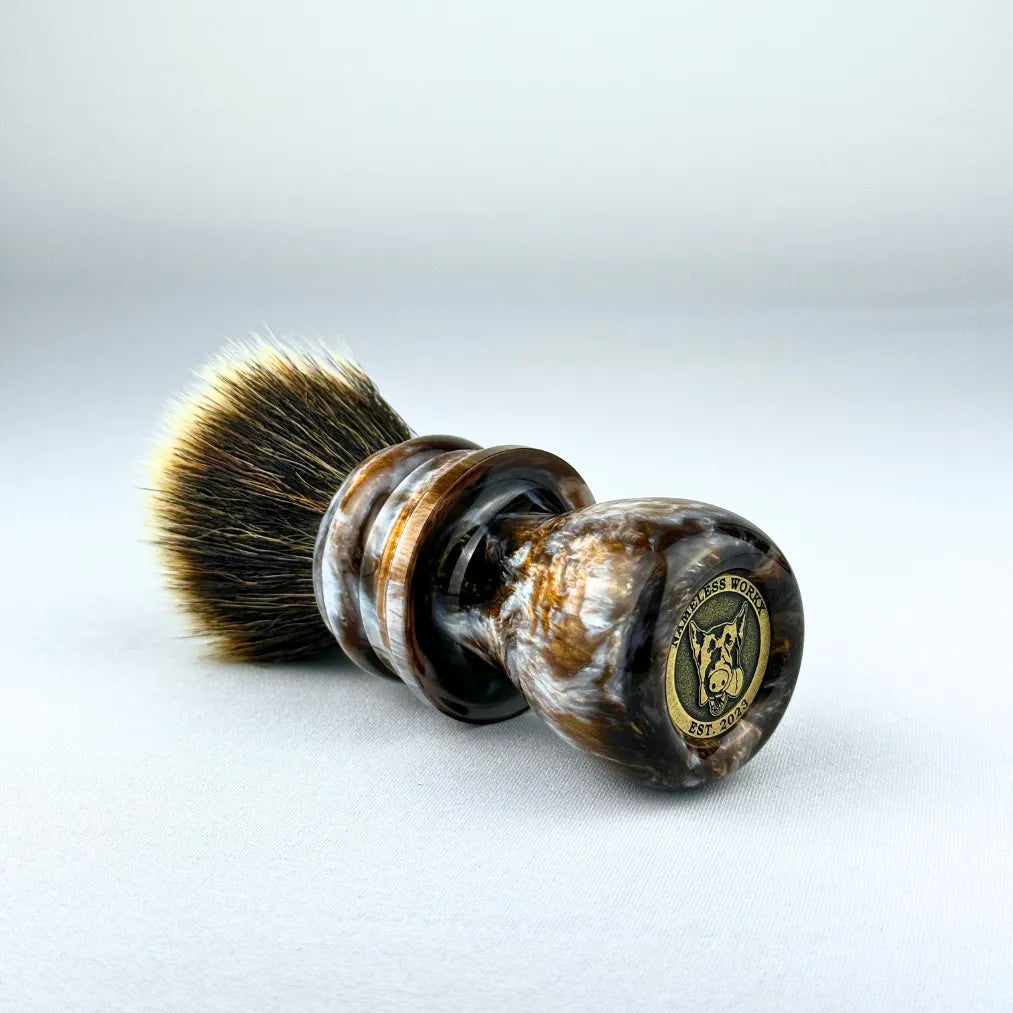 Nameless Workx 24-0021 Hand-Turned Shaving Brush - Premium Synthetic G5C Knot