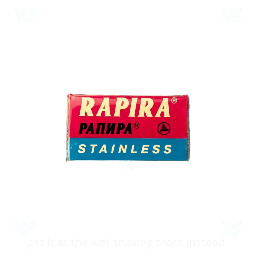 Rapira Super Stainless Chrome Double Edge Razor Blades, 5 Count