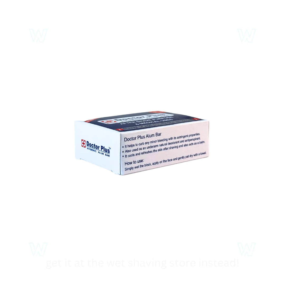 Doctor Plus Antiseptic Alum Bar, Stop Nick Bleeding, 100 grams