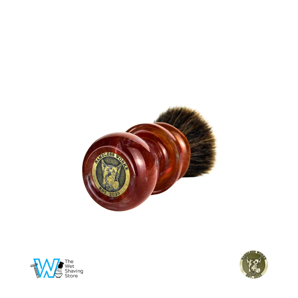 Nameless Workx 25-0001 Hand-Turned Shaving Brush - Premium Synthetic G5C Knot