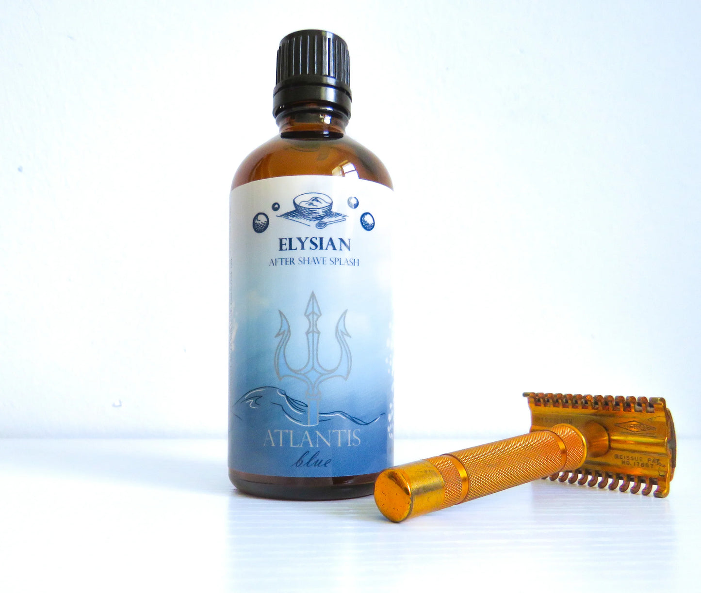 Elysian Soap Atlantis Blue Luxury Aftershave