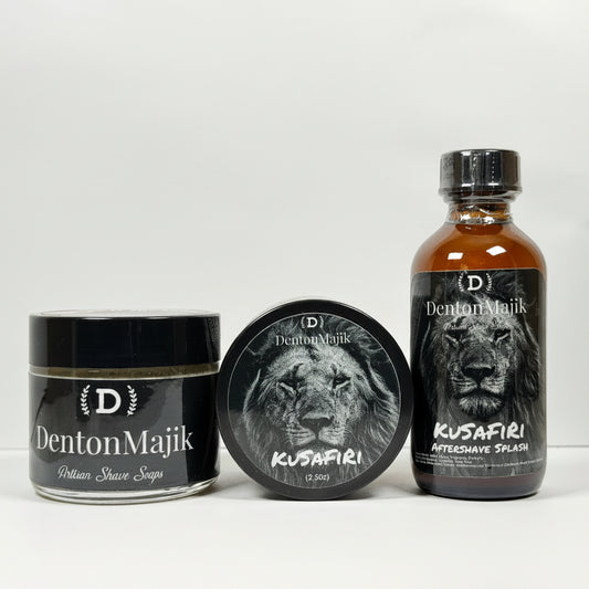 Denton Majik KuSaFiRi Shave Soap & Aftershave Set