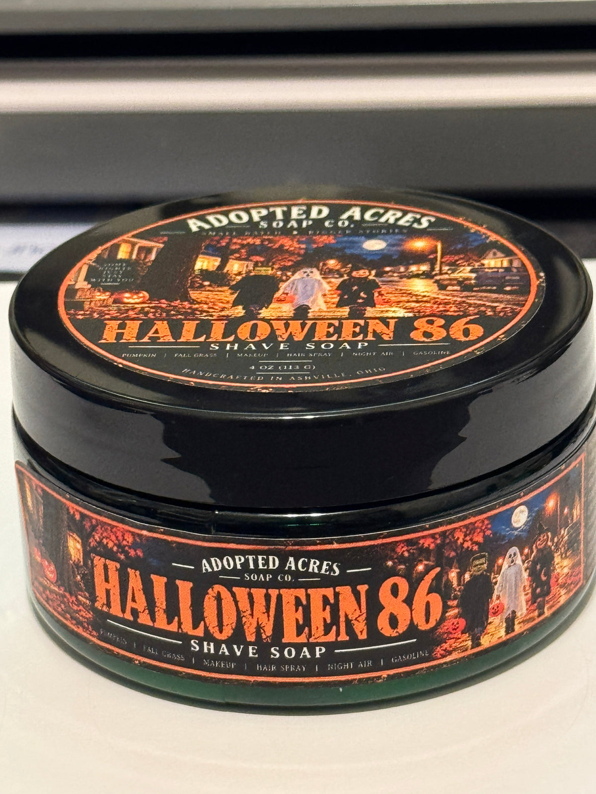 Adopted Acres Halloween 86 shaving soap EIEIO base