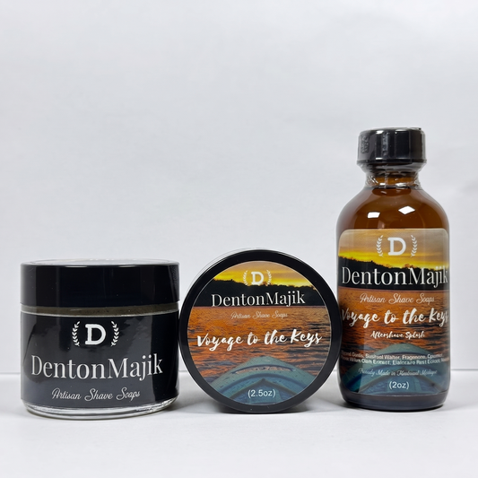 Denton Majik Voyage to the Keys Shave Soap & Aftershave Set