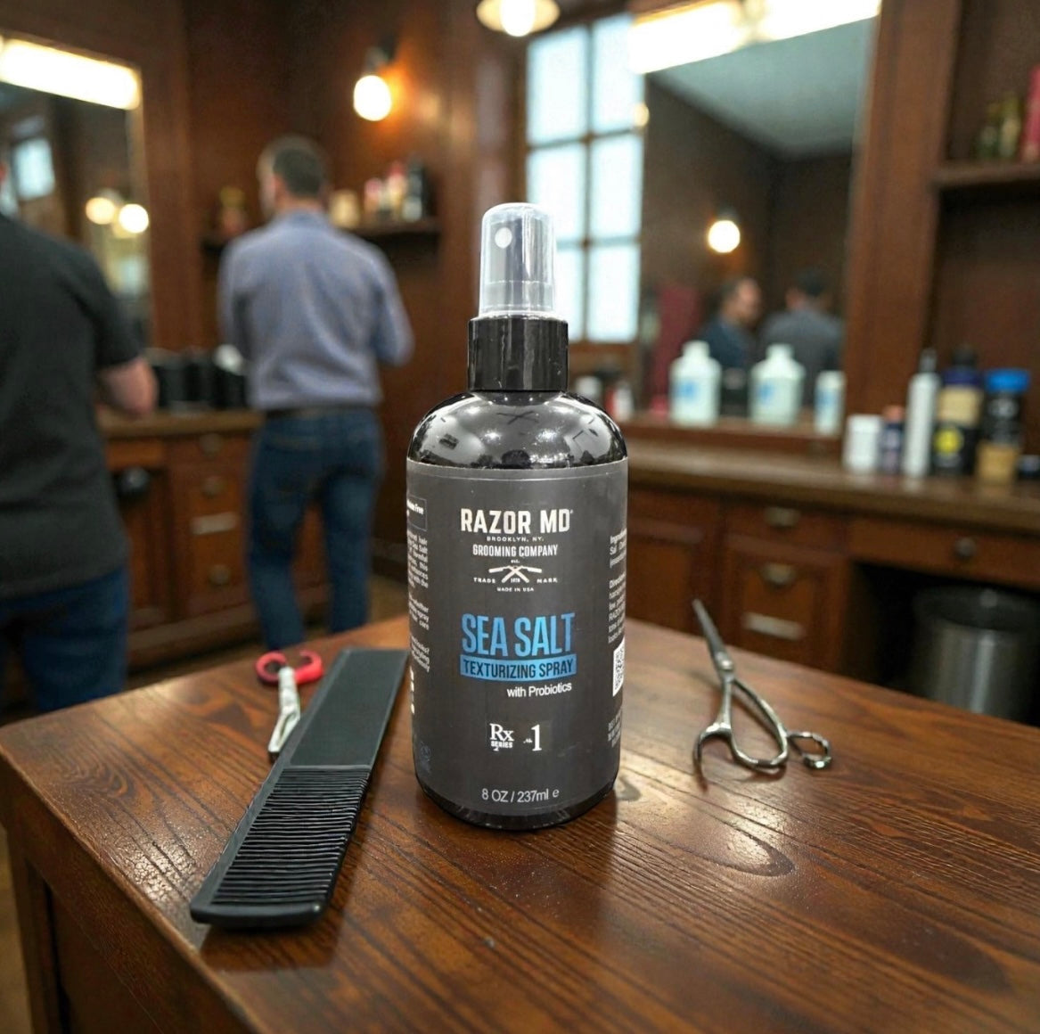 RAZOR MD SEA SALT Texturizing Spray - with Probiotics - 8oz - MADE IN USA