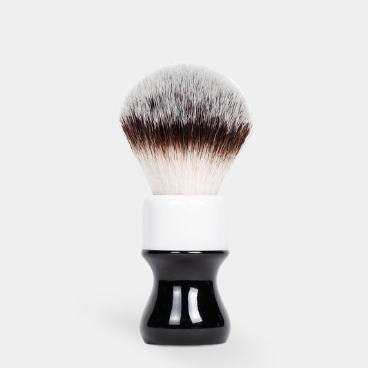 Noble Otter Synthetic Shave Brush - Black/White - 26MM