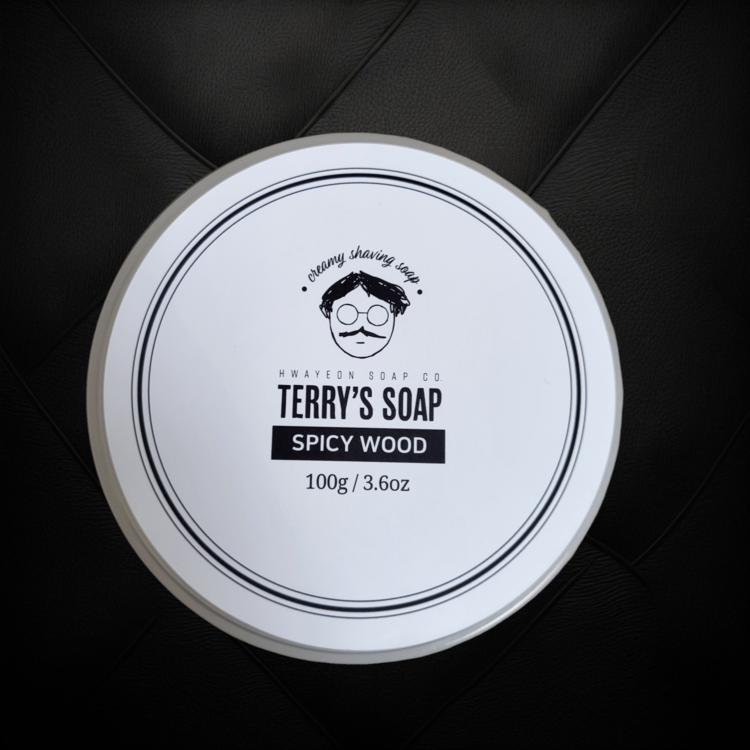 Hwayeon Soap Terry's Soap Spicy Wood Premium Artisan Shave Soap