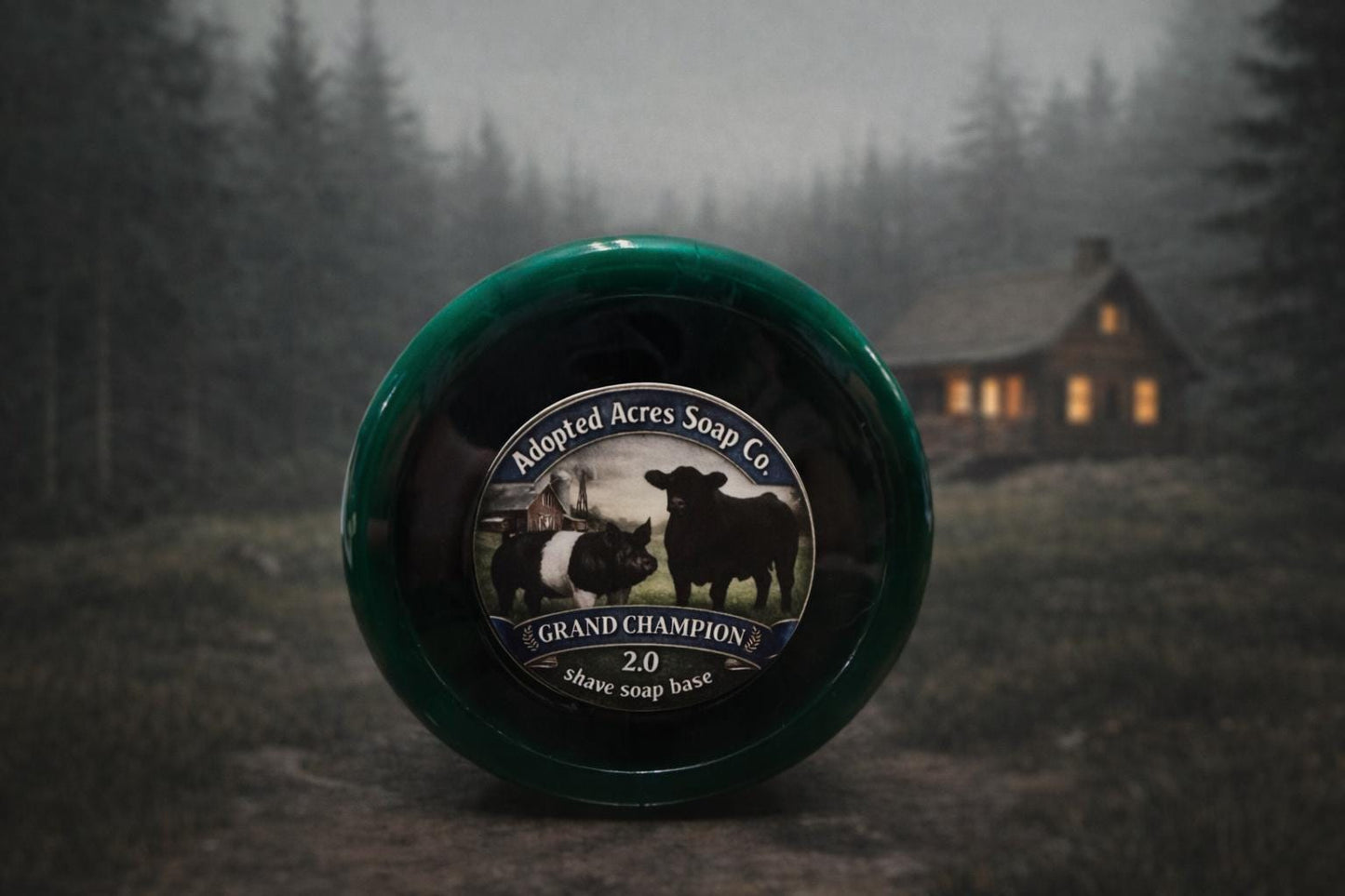 Gentlemen of the Cabin shaving soap label detail