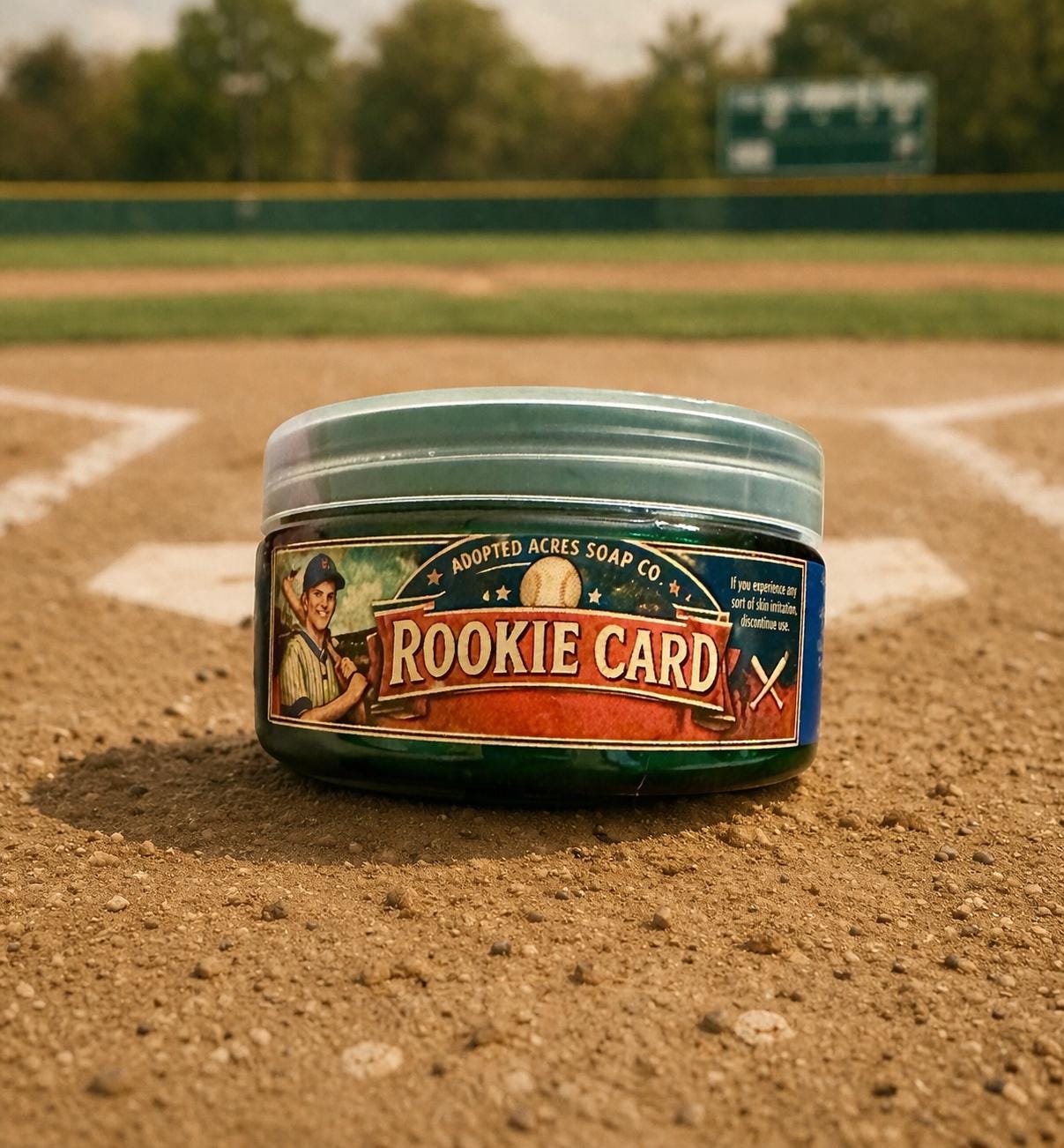Rookie Card shaving soap tub