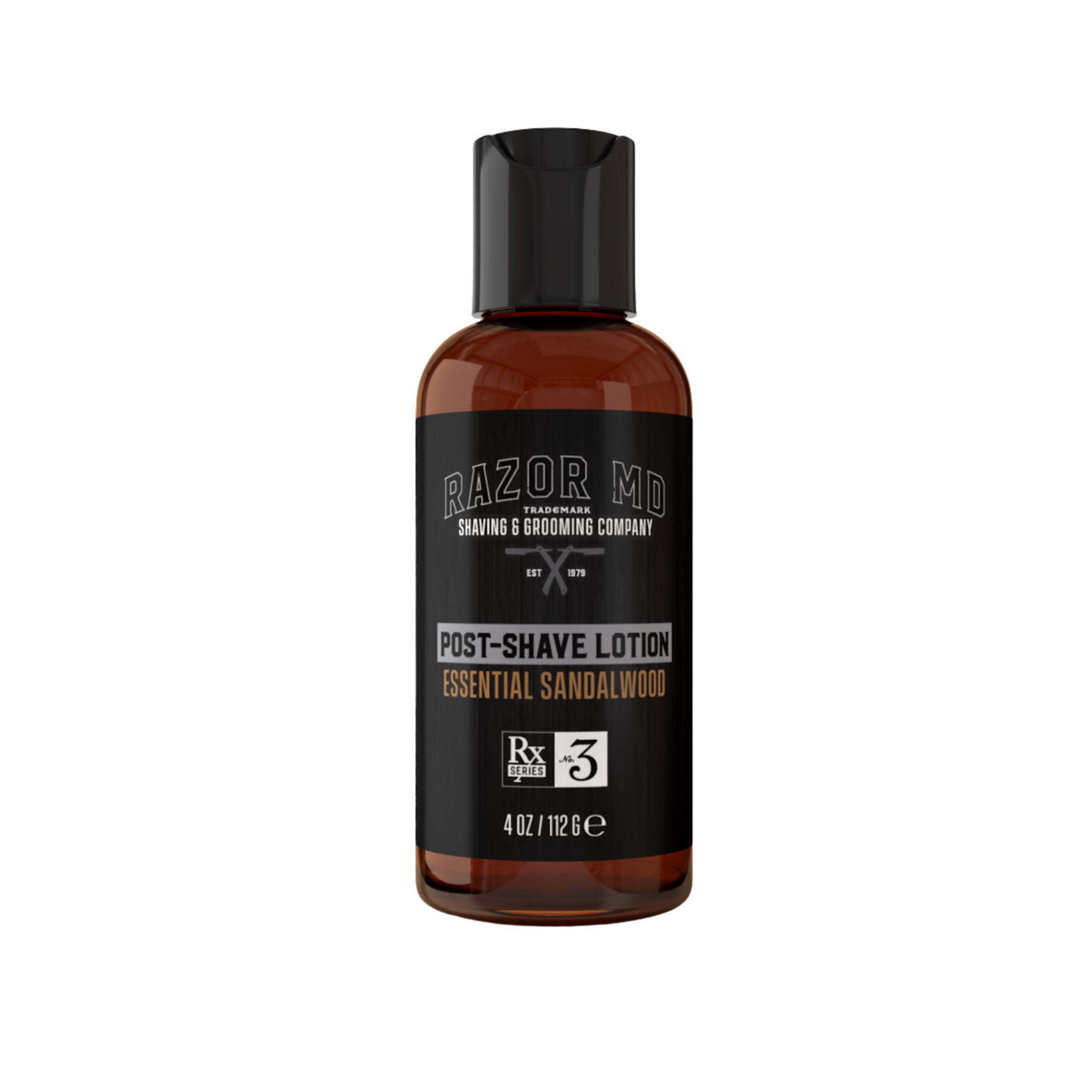 RAZOR MD Post Shave Lotion - Sandalwood - 4oz - MADE IN USA
